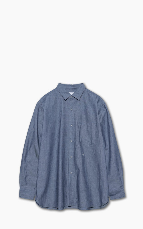 Nanamica Regular Collar Chambray Shirt Indigo