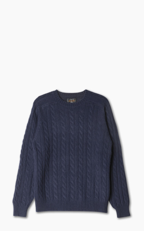 Beams Plus Crew Cable Shaggy 5G Navy
