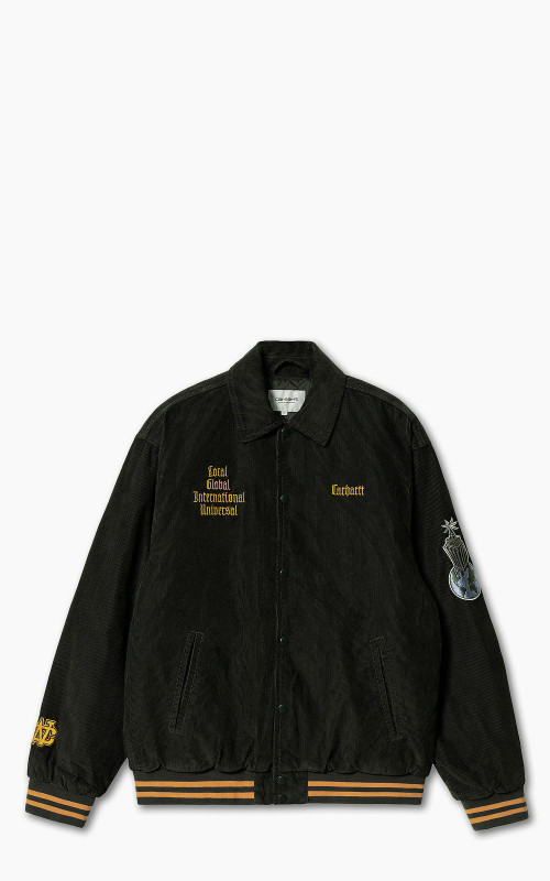 Carhartt WIP Letterman Jacket Black/Brick