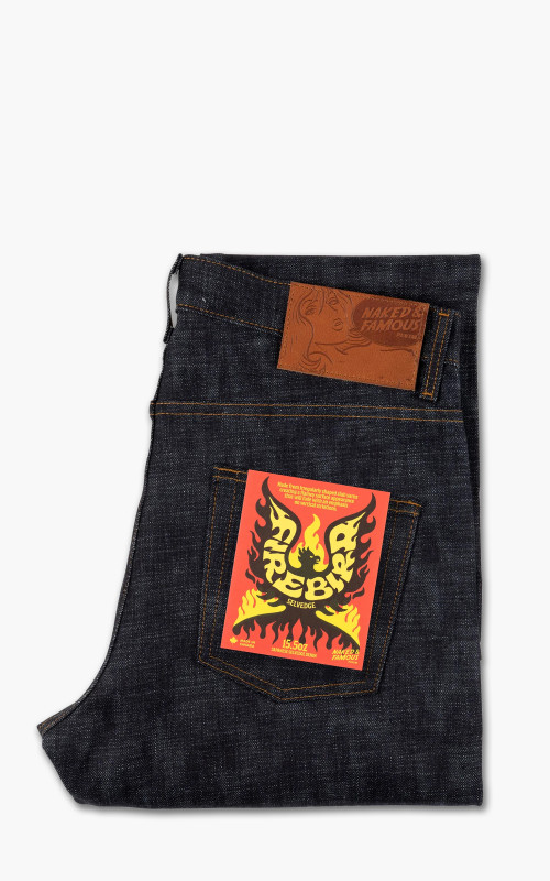 Naked & Famous Denim Easy Guy Fire Bird Selvedge