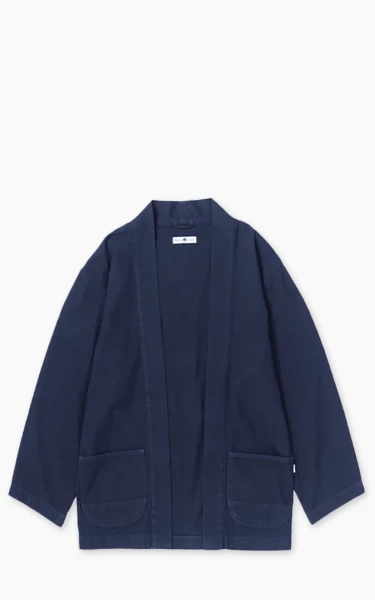 Omoto Denim 8819 Ichimatsu Denim Happi Shirt Indigo 8oz