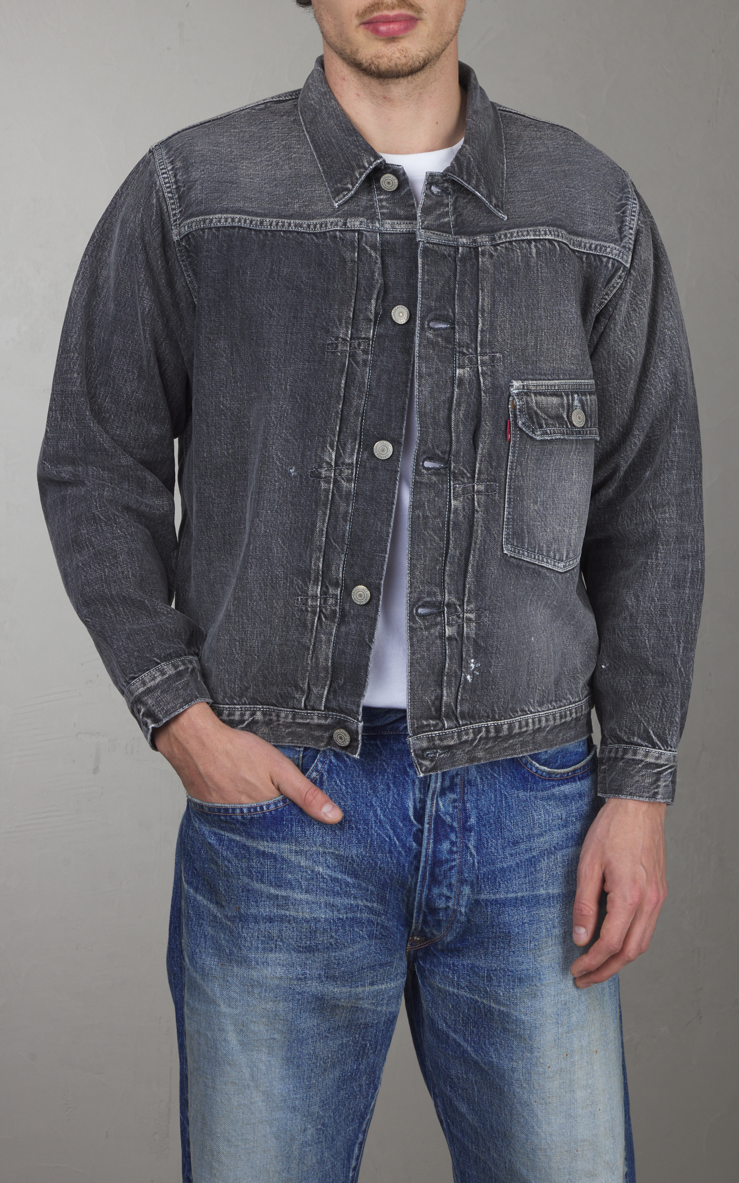 Fullcount 2107BKHW Type 1 Selvedge Denim Jacket Dartford Fullcount 2107BKHW Type 1 Selvedge Denim Jacket Dartford