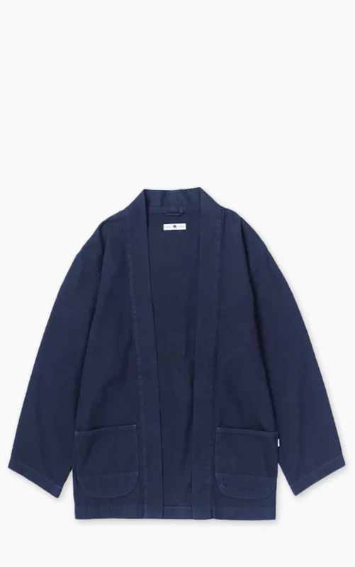 Omoto Denim 8819 Ichimatsu Denim Happi Shirt Indigo 8oz