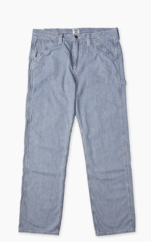 Lee 101 101 Workwear Carpenter Washed Railroad Striped Blue