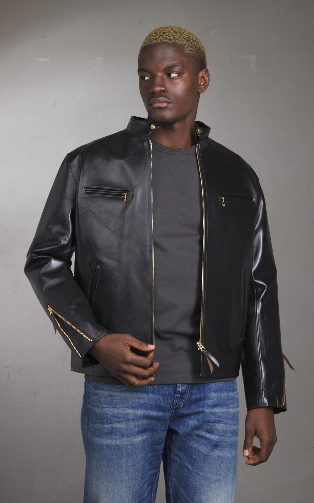 Y'2 Leather PR-64 Vintage Horsehide Single Riders Leather