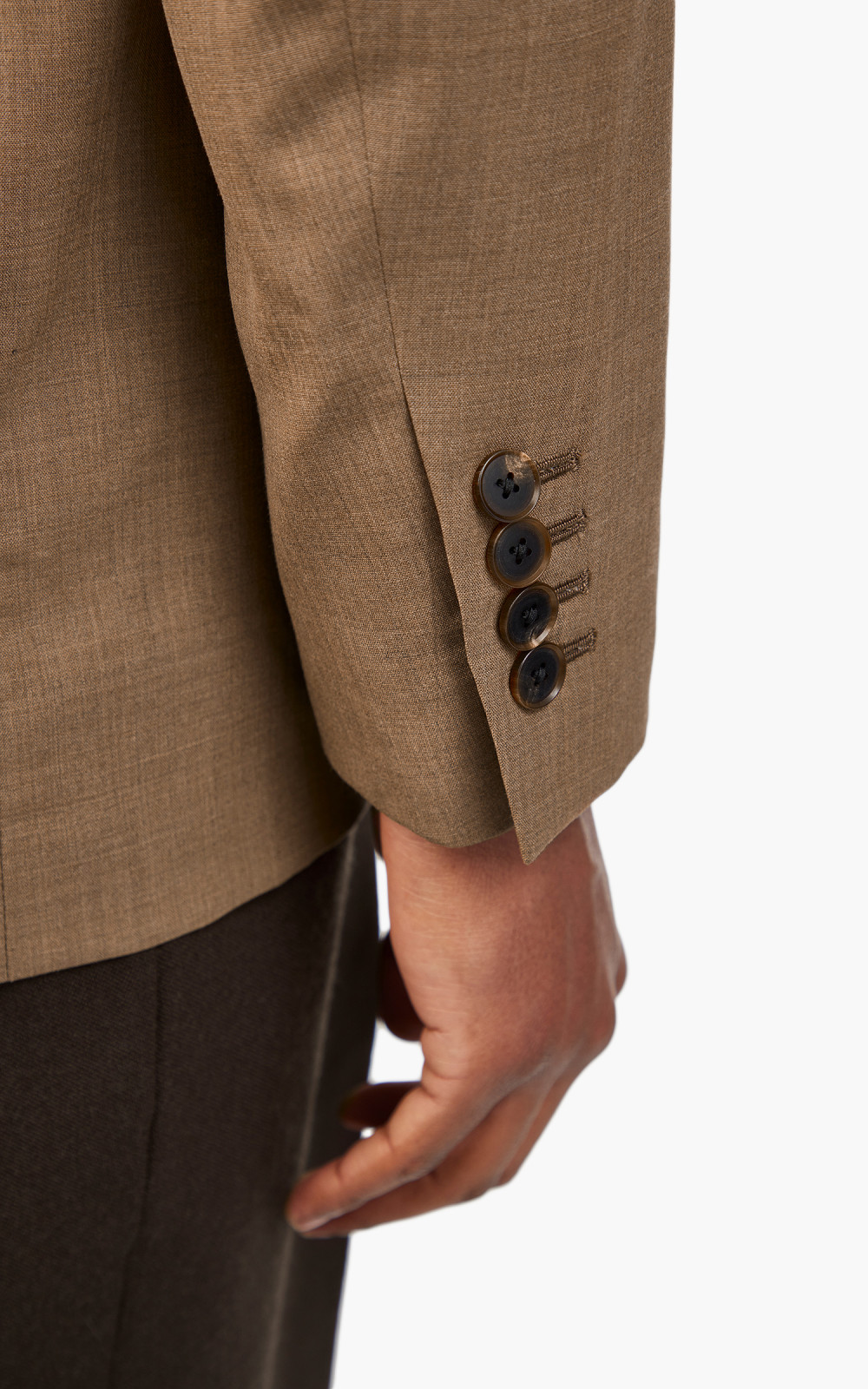 Auralee Super Fine Tropical Wool Jacket Top Brown | Cultizm