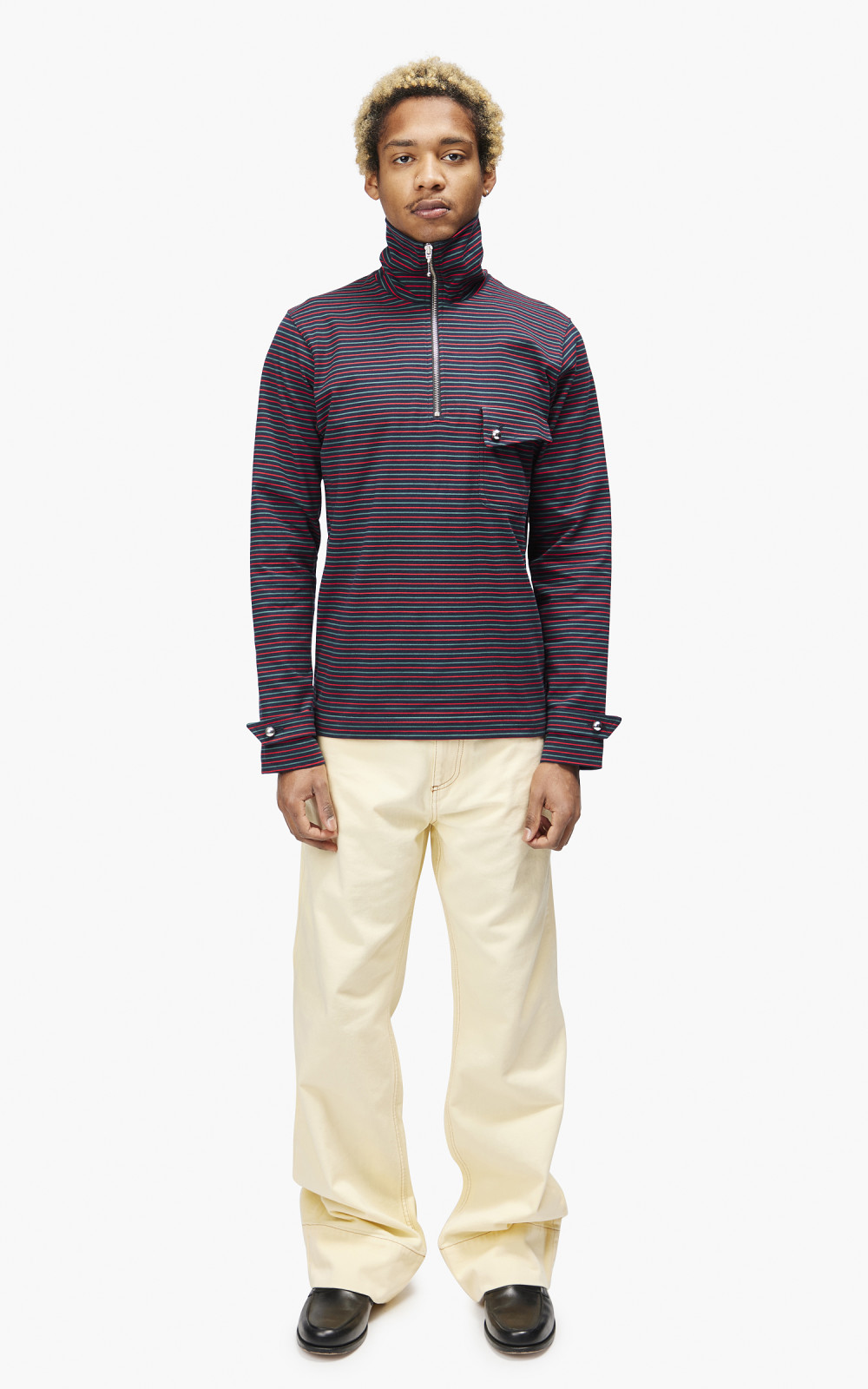Wales Bonner – Franco Half Zip Top