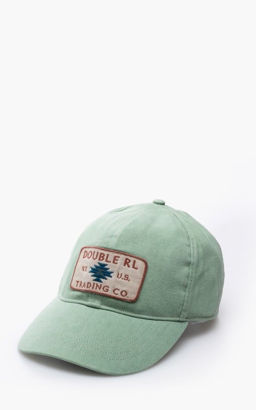 RRL Garment-Dyed Trucker Cap Hat Faded Teal