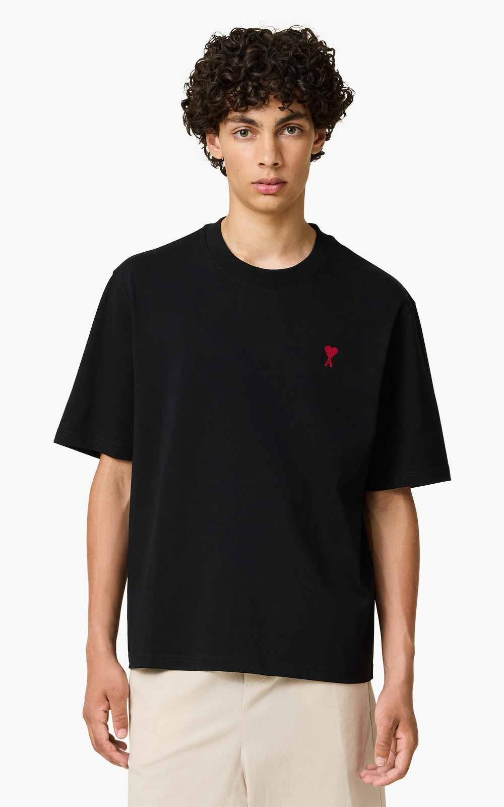 ★★AMI PARIS★★ Red Heart Logo Short Sleeve Boxy Fit Shirt Ami De Coeur Boxy Fit T-shirt - More Colors Available – Coplons