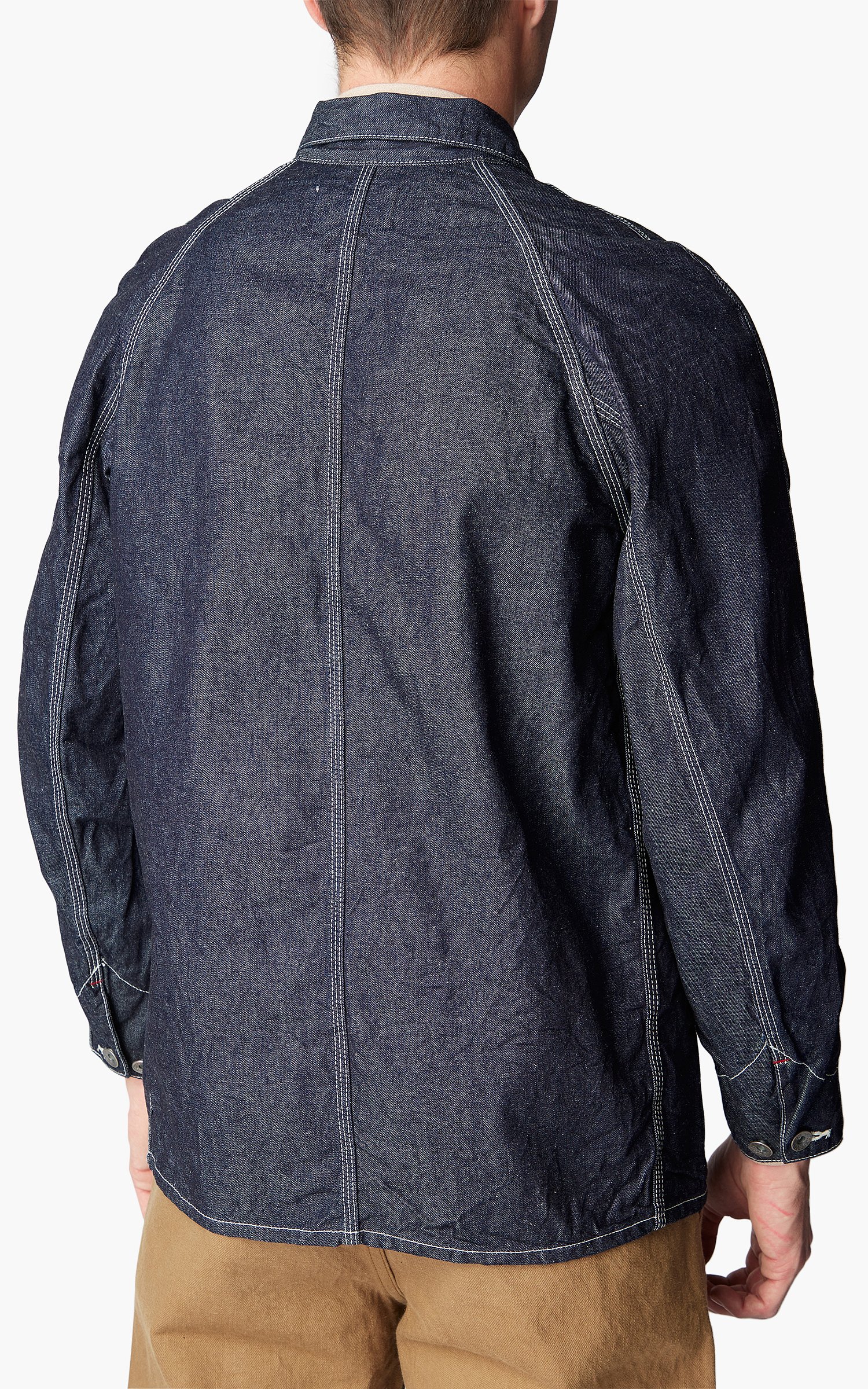 Samurai Jeans HJCA-D10oz Chore Jacket Selvedge Pure Indigo 10oz | Cultizm