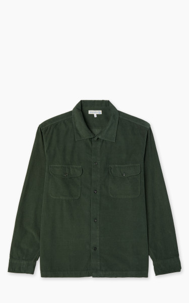 Merz b. Schwanen SHIRT06LC Light Cotton Corduroy Shirt Forest