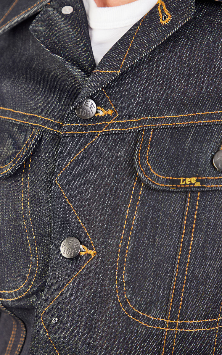 Lee 101 101 Rider Jacket Dry Indigo 15oz | Cultizm Lee 101 101 Rider Jacket Dry Indigo 15oz | Cultizm