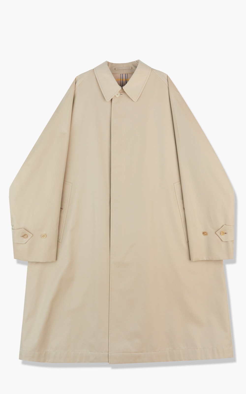 SINGLE RAGLAN COAT Ⅱ REVERSIBLE BEIGE – ANATOMICA NAGOYA