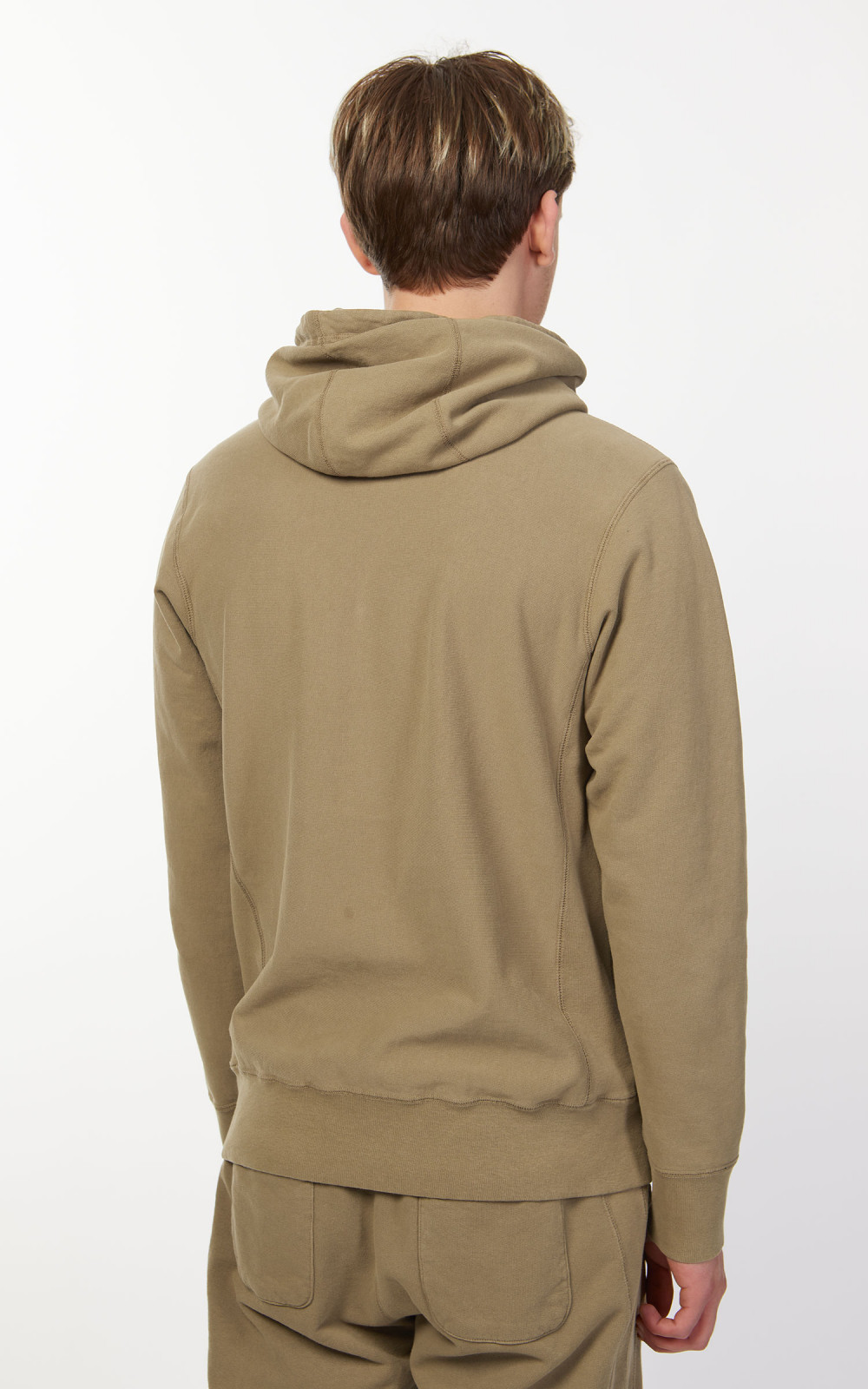 3sixteen French Terry Pullover Hoody Garment Dyed Olive