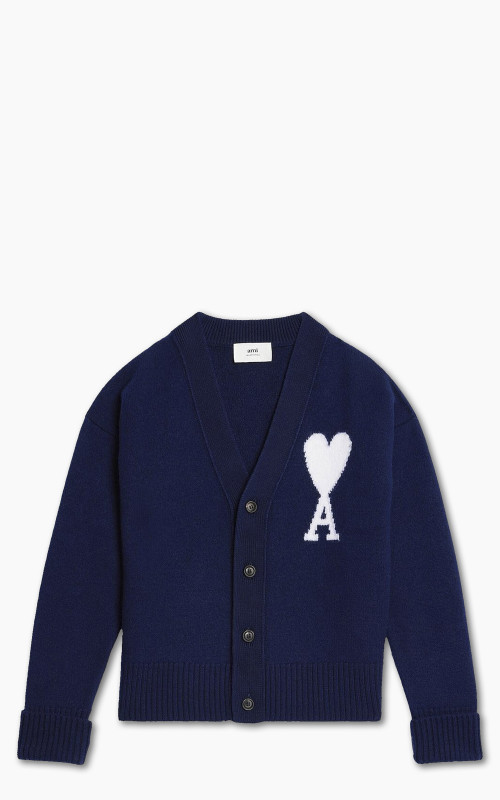 AMI Paris ADC Cardigan Nautic Blue/White