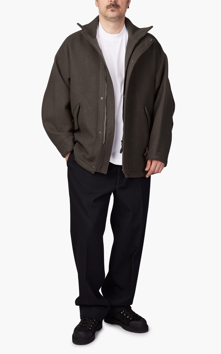 ジャケット・アウター KAPTAIN SUNSHINE Short Mill Coat 23AW 42 Kaptain Sunshine Short Mill Coat Melton Wool Loden Green