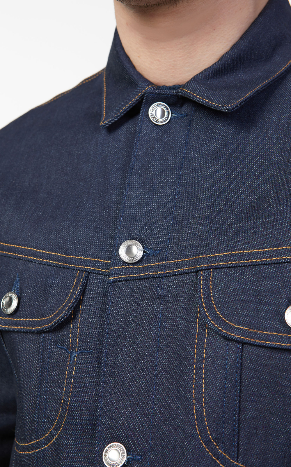 Radyジャンバー Buzz Rickson Jacket Men's US Navy WW2 Shawl Collar Hickory