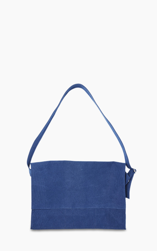Amiacalva Washed Canvas Shoulder Bag L Blue