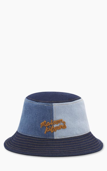Maison Kitsuné Denim Bucket Hat Washed Indigo