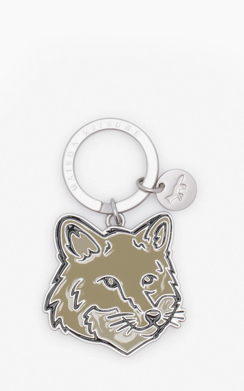 Maison Kitsuné Bold Fox Head Keyring Canvas