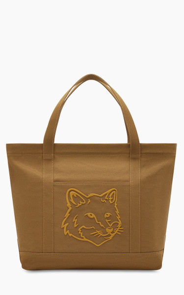 Maison Kitsuné Bold Fox Head Large Tote Bag Golden Brown