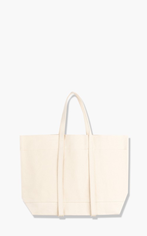 Amiacalva Washed A054 Canvas 6P Tote Bag M White