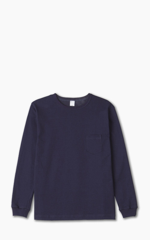 3sixteen Long Sleeve Pocket T-Shirt Indigo