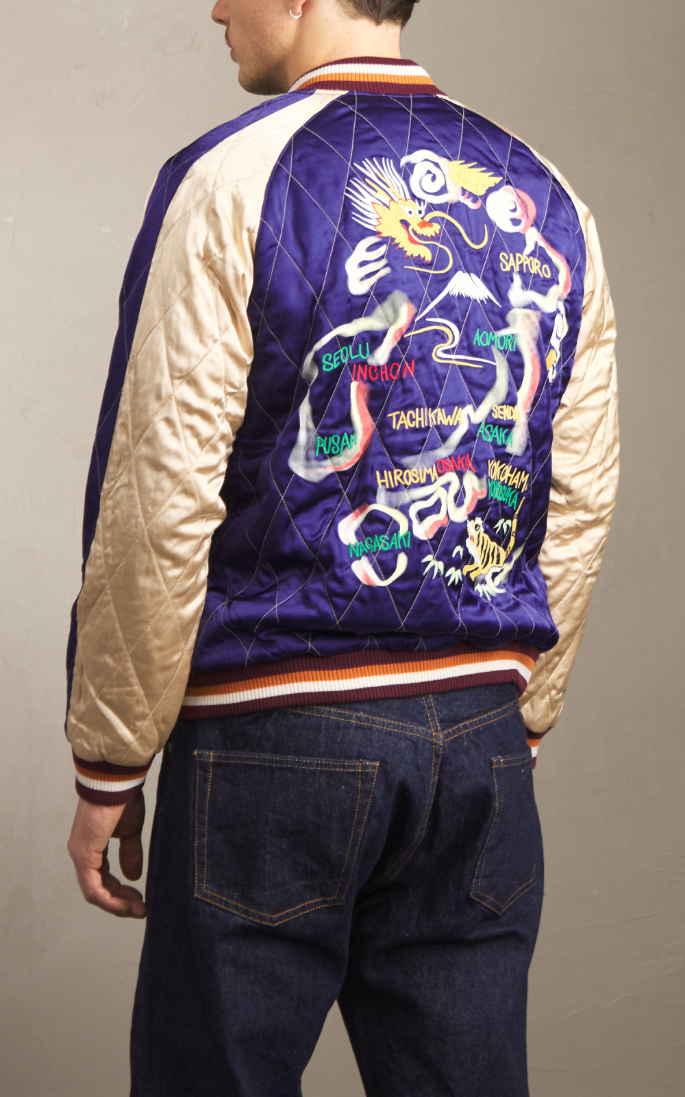 NEIGHBORHOOD | Savage Souvenir Jacket Navy | Concrete