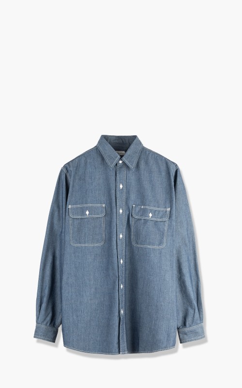 Nanamica Regular Collar Wind Shirt Indigo