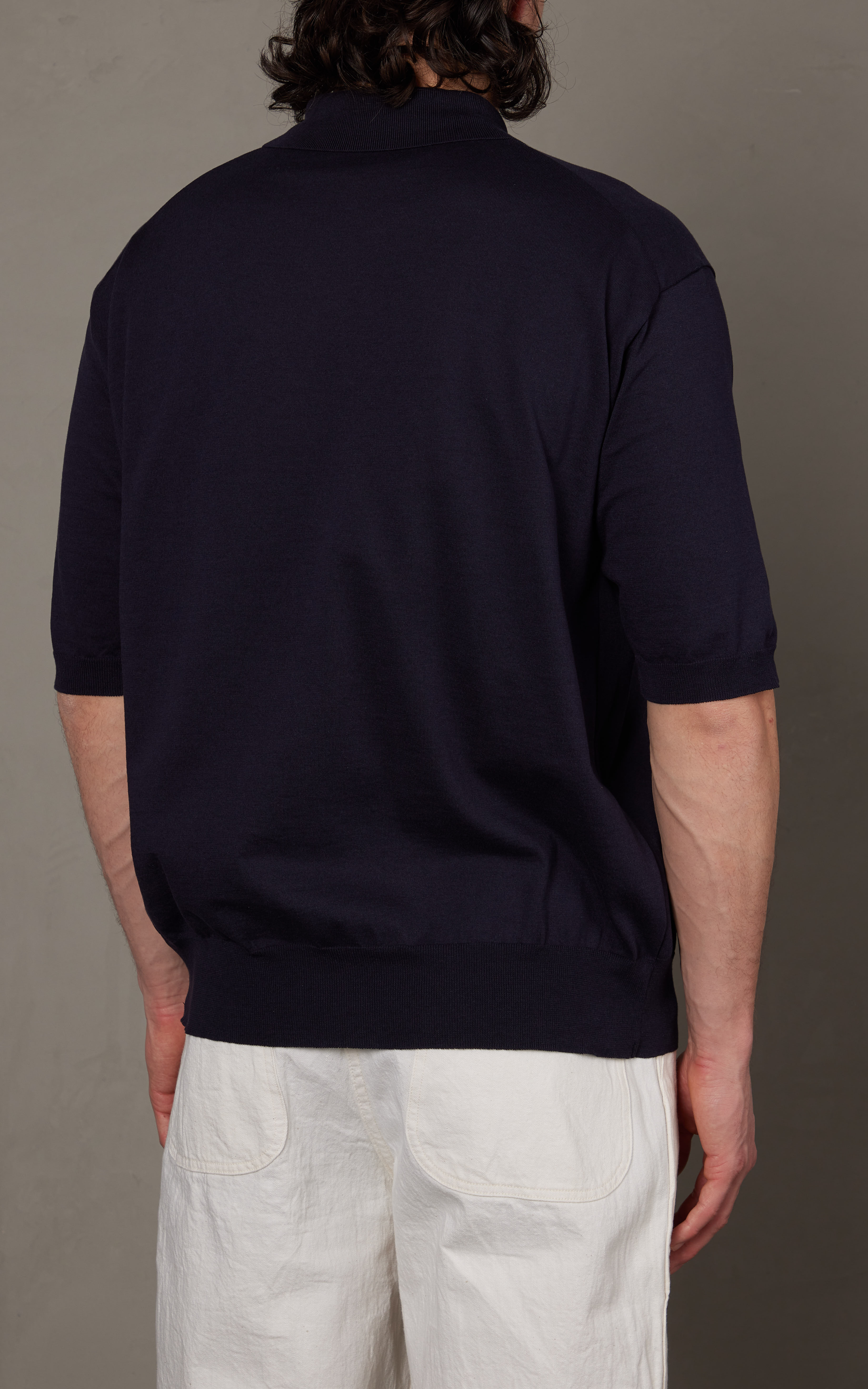 トップス KAPTAIN SUNSHINE Cotton Knit Poloshirt Kaptain Sunshine | Cotton Knit Poloshirt-Taupe | Women