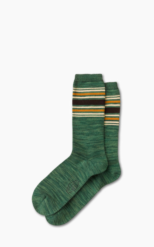 Nudie Jeans Rasmusson Striped Socks Pistaccio