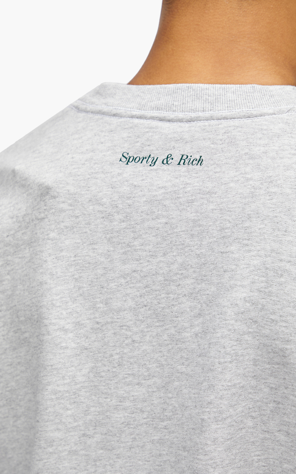 ★Sporty & Rich★ Wellness Ivy Boucle Crew Neck Gray CRAW234 Sporty & Rich - Wellness Ivy Boucle Crewneck | HBX