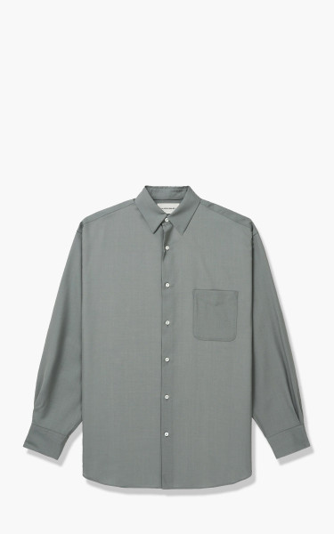 Markaware New Comfort Fit Shirt 120s Tropical Wool Bluegrey A22A-13SH01C-Bluegray