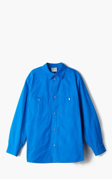 Hed Mayner Overshirt Cobalt Blue