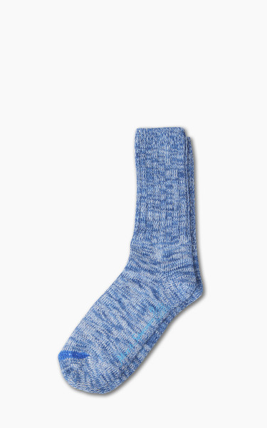 Merz b. Schwanen GS07 Socks Mottled Denim Blue/Nature