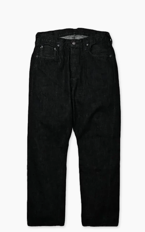 Fullcount 0105BKSS Wide Black Selvedge Super Smooth Denim Black 11.5oz
