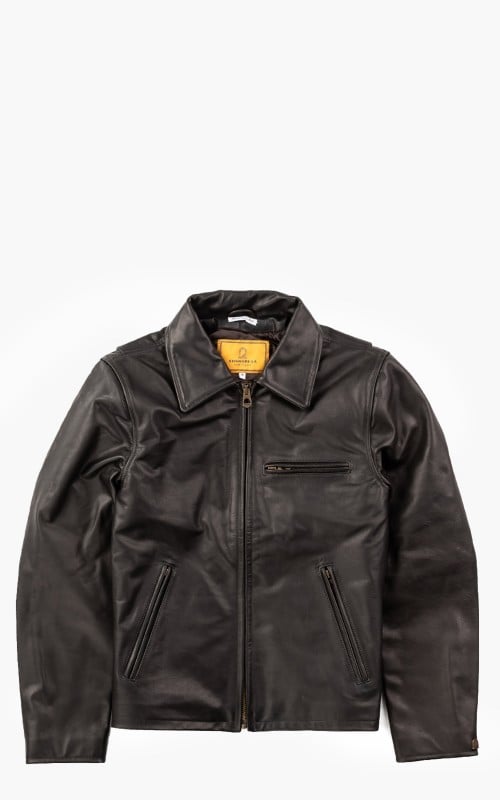 Shangri-La Heritage Varenne Leather Jacket Black