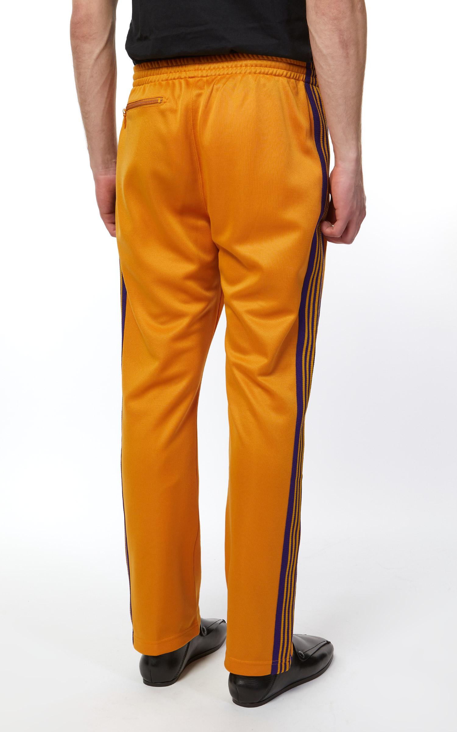 Needles Narrow Track Pant Poly Smooth Yellow Gold | Cultizm