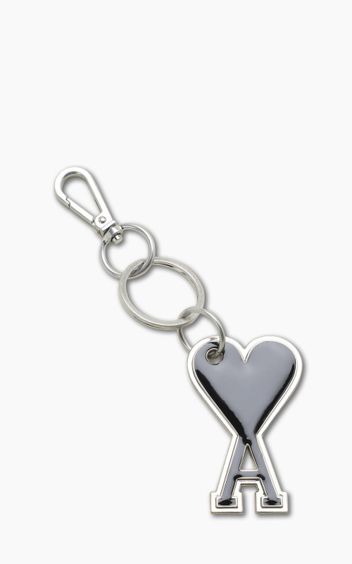 AMI Paris ADC Heart Keyring Black