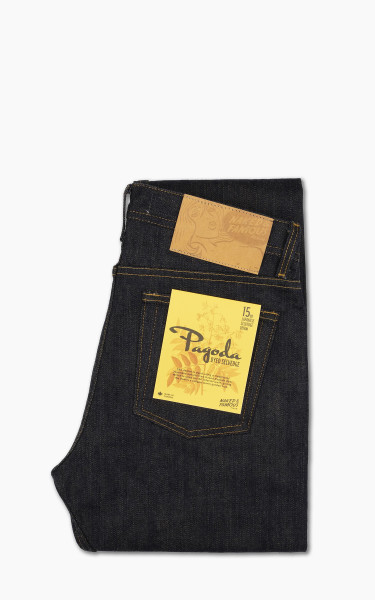 Naked &amp; Famous Denim Weird Guy Pagoda Dyed Selvedge Indigo/Yellow 15oz