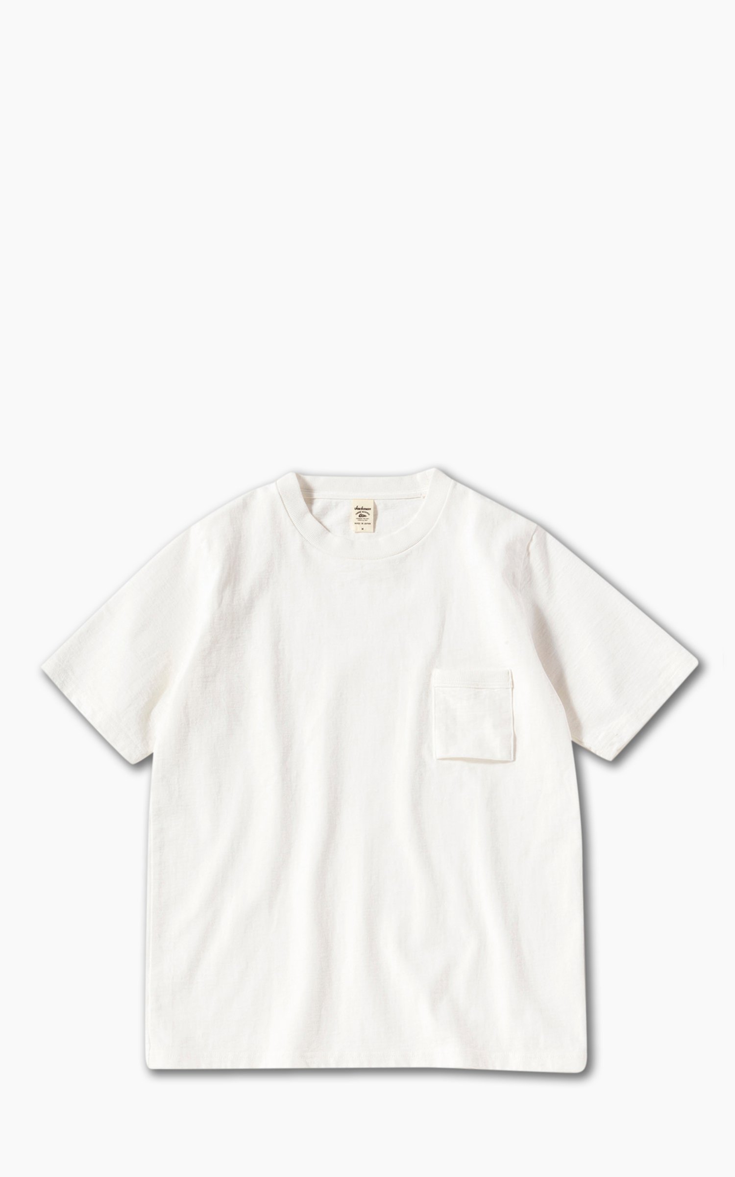 Jackman Dotsume Pocket T-Shirt Off White | Cultizm