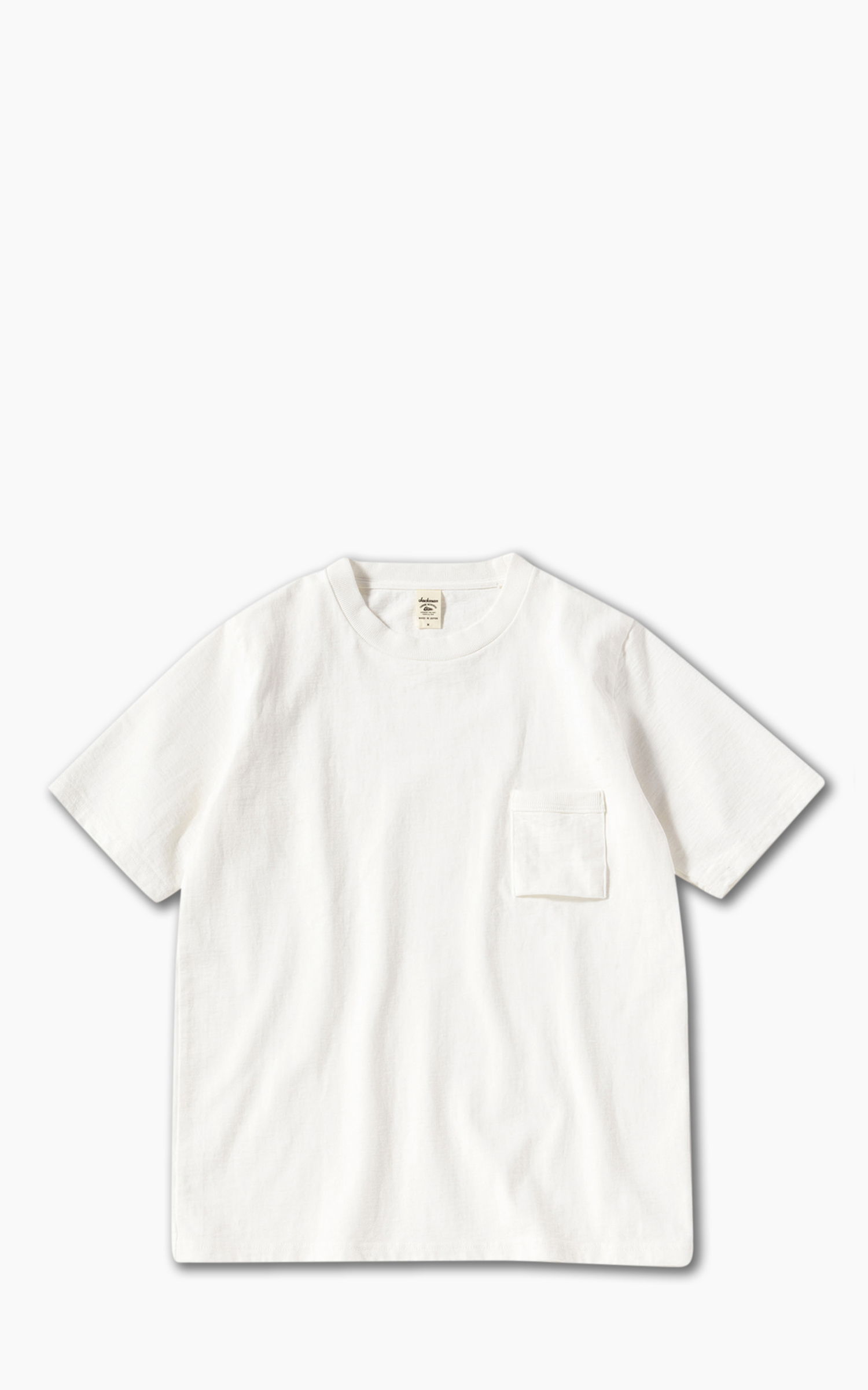 Jackman Dotsume Pocket T-Shirt Off White | Cultizm