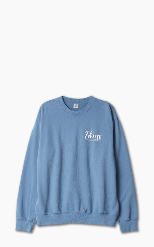 Sporty & Rich Big H Crewneck Steel Blue