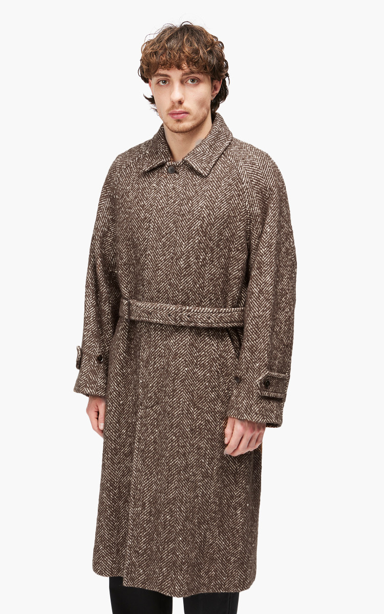 ジャケット・アウター AURALEE WOOL ALPACA TWEED COLLAR COAT 3 ALPACA WOOL SILK TWEED SOUTIEN COLLAR COAT / AURALEE GRAY