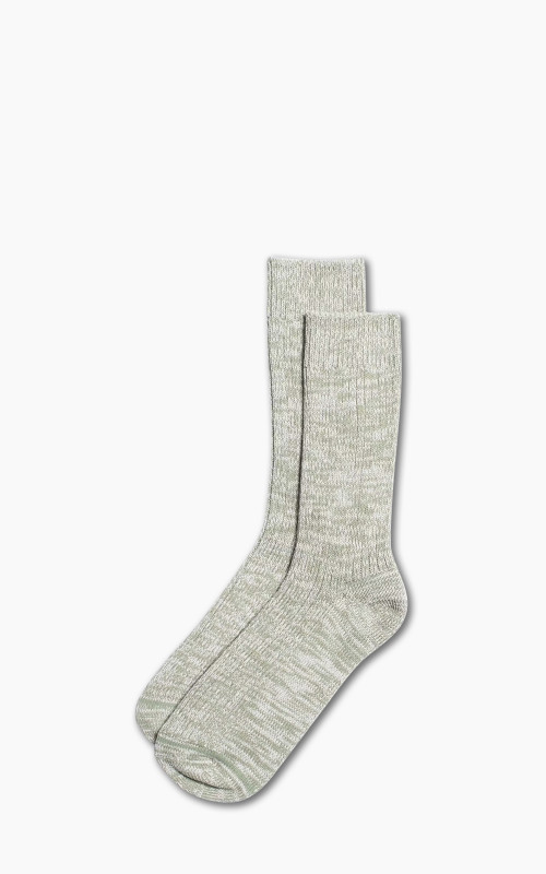 Nudie Jeans Mens Chunky Socks Green