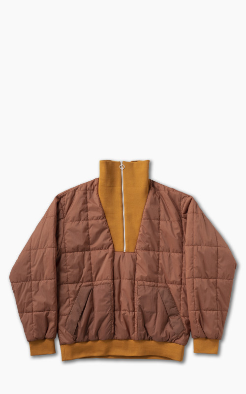 Kaptain Sunshine Quilting Pullover Jacket Dull Orange