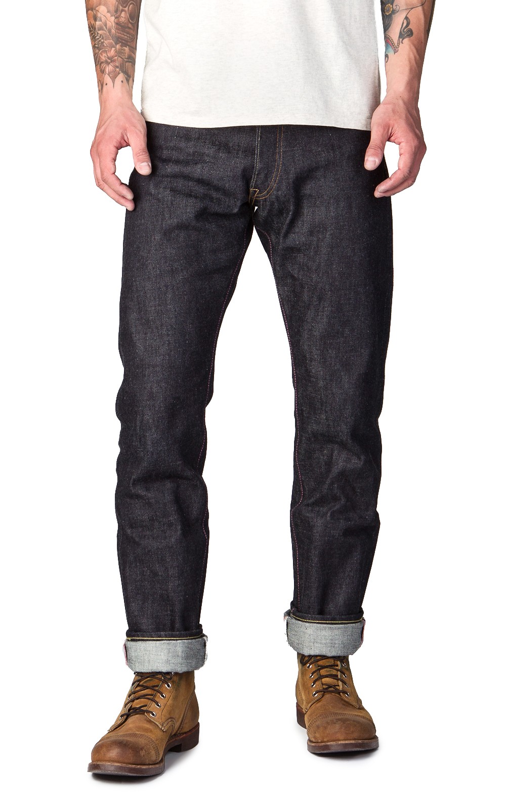 Momotaro MMJB0101 15.7oz Classic Straight Fit Jeans Indigo