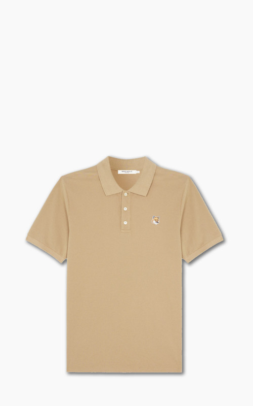 Maison Kitsuné Fox Head Patch Classic Polo Beige