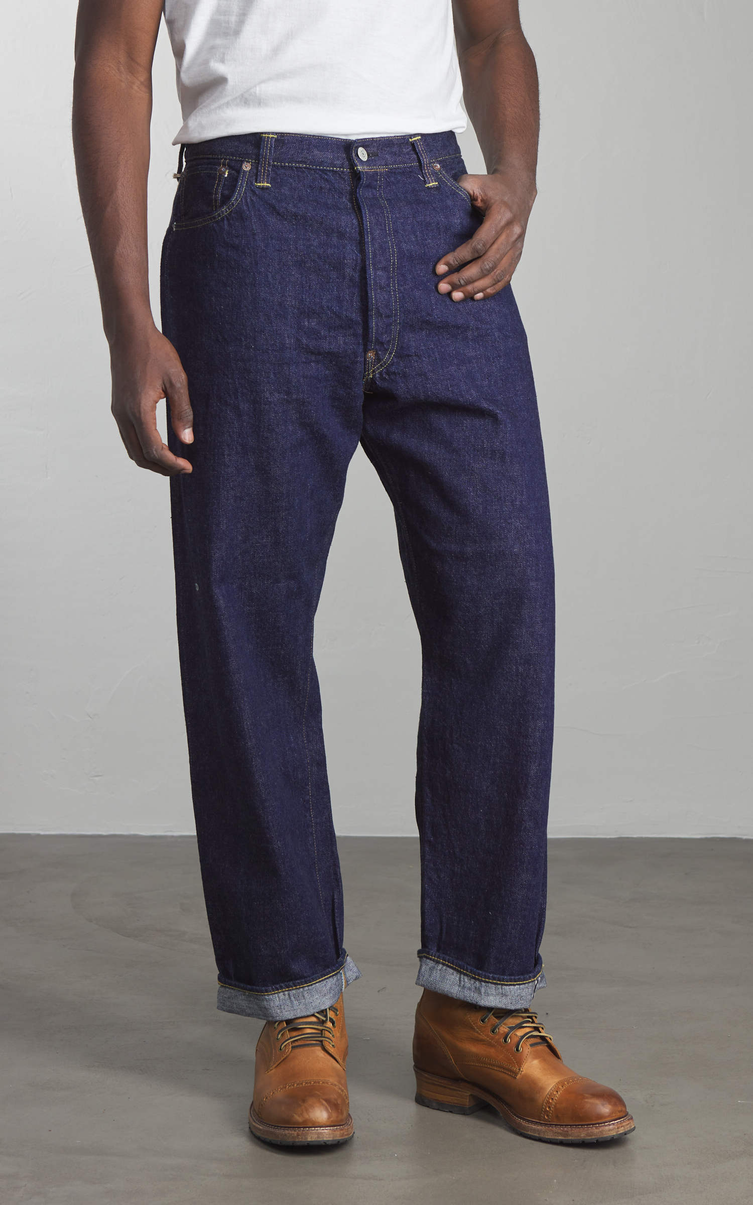 OrSlow 101 Grand Dads Fit Denim Pants Blue One Wash | Cultizm