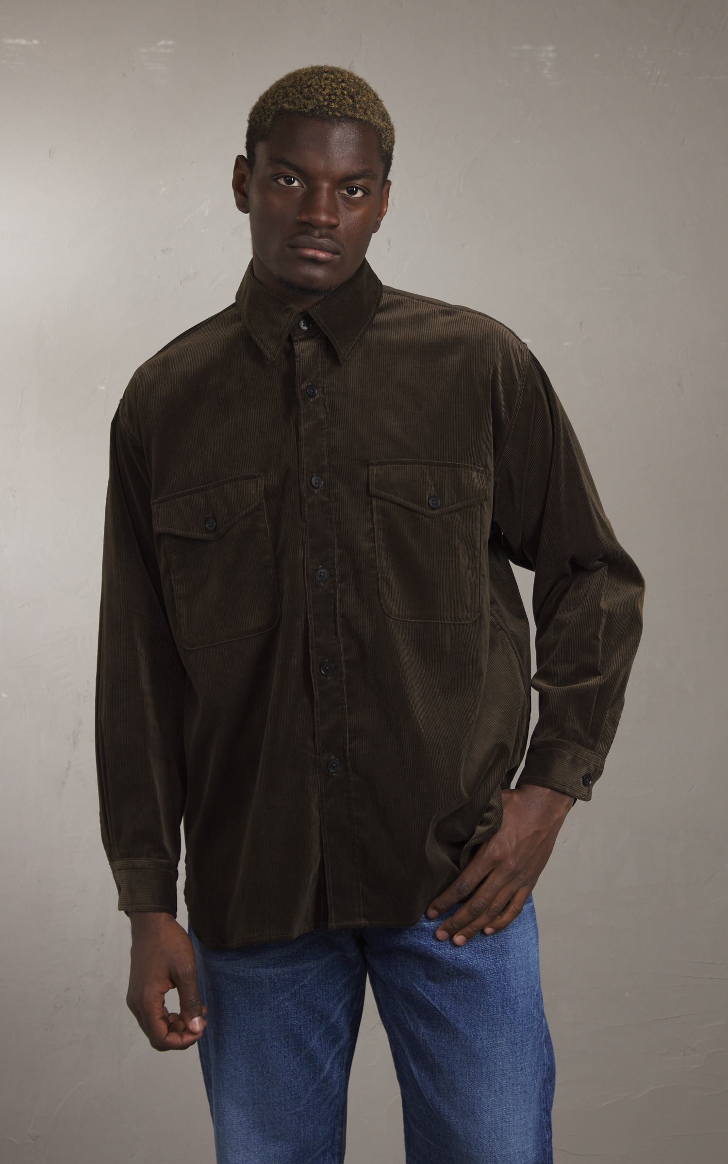 Kaptain Sunshine Corduroy C.P.O Shirt Jacket Brown | Cultizm